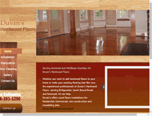 Tablet Screenshot of duvanhardwoodfloors.com